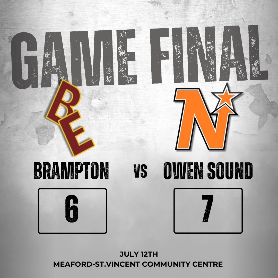 <a href="/MSLNorthStars/">Owen Sound North Stars</a> edges out <a href="/ExcelsMajorLax/">Brampton Excelsiors Major</a> with a 7-6 win.

Next up: Six Nations heads to Cobourg for a 6pm matchup tomorrow at the Cobourg Community Centre.