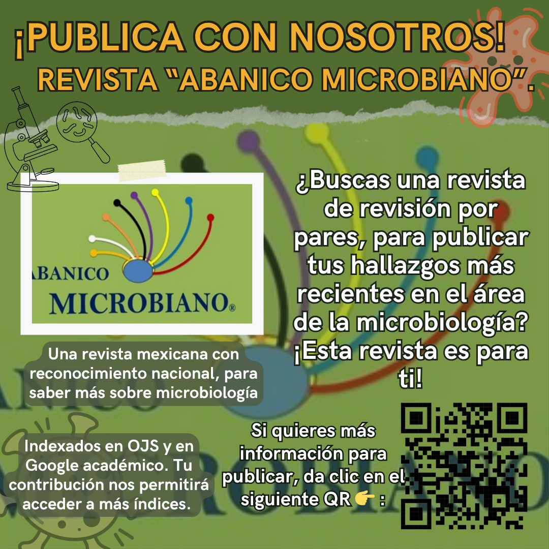 ABANICO MICROBIANO es una revista internacional, arbitrada e indizada en OJS y en Google académico, dedicada a la difusión de investigaciones que abarcan desde la microbiología aplicada hasta la biotecnología microbiana y las ciencias microbiómicas
abanicoacademico.com/abanicomicrobi…