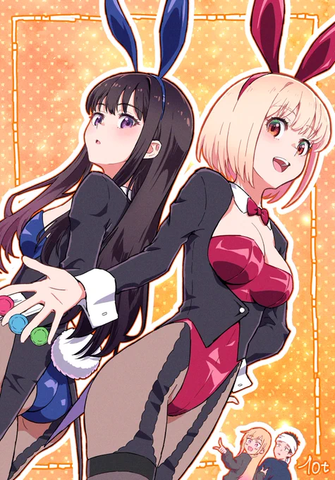 「みんなバニーが大好きだから!」って海夢ちゃんが言ってたので。 #リコリコ #着せ恋