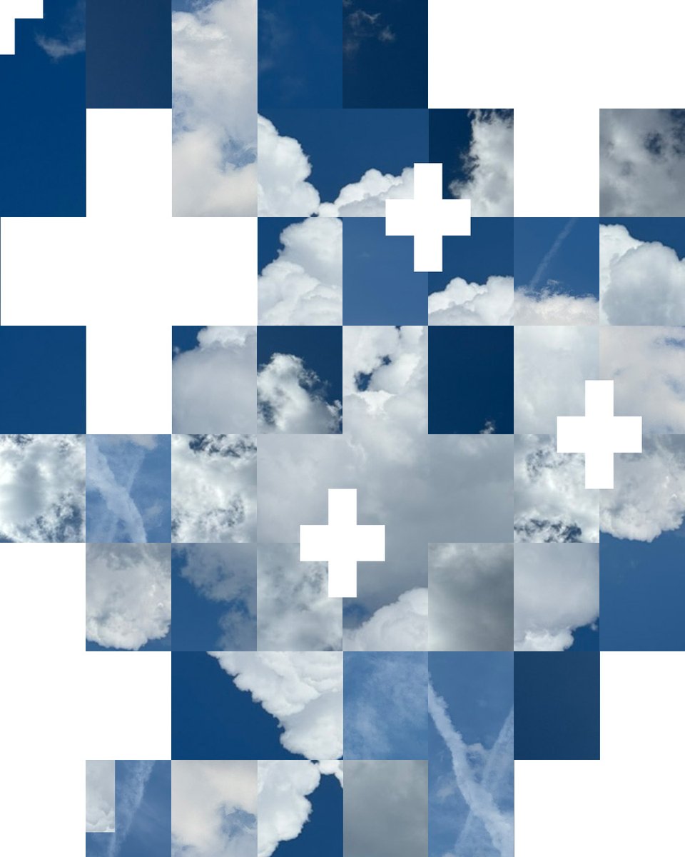 MLOdotArt's tweet image. It’s been a deadline-heavy stretch, but I’m slowly returning to my regular rhythm. Sharing a new cloud collage today which I built from sky snapshots I took earlier this week. Always looking up.
☁️💙☁️💙☁️💙☁️