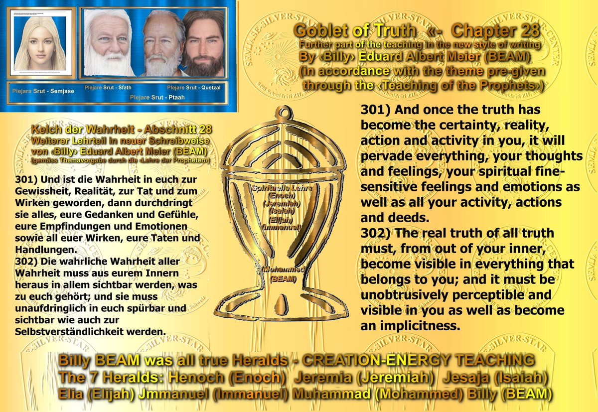 URHEBERRECHTURH's tweet photo. The real truth of all truth must, from out of your inner, become visible in everything that belongs to you; and it must be unobtrusively perceptible and visible in you as well as become an implicitness.

The book of the entire Teaching of the Prophets 
https://t.co/hGUls75EEU https://t.co/eZkn1mR3Hy