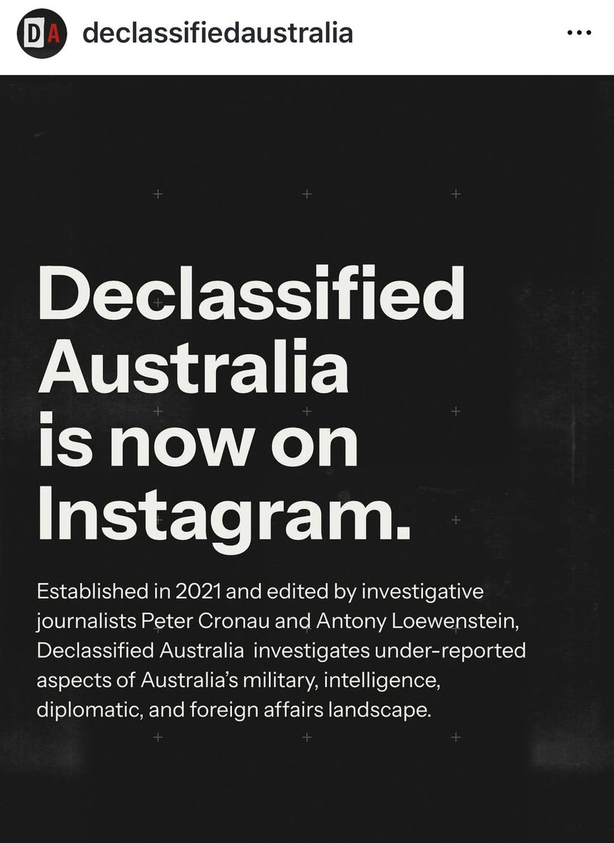 DeclassifiedAus's tweet image. The word is spreading.
instagram.com/p/DMB5_A6SD4m/…