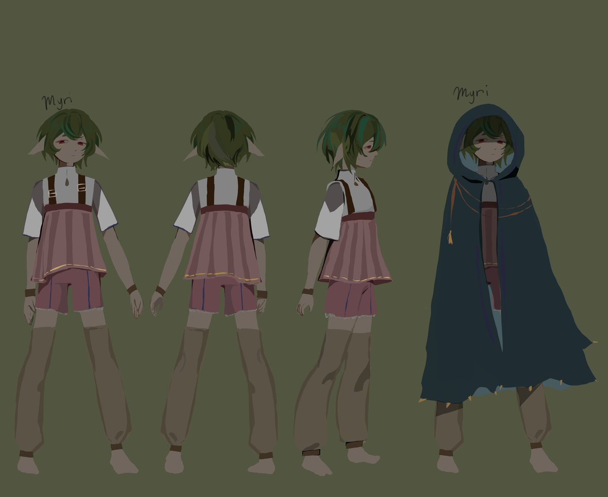 Baldchipps's tweet image. Reference sheet for one of my short stories (should i upload more of these?)