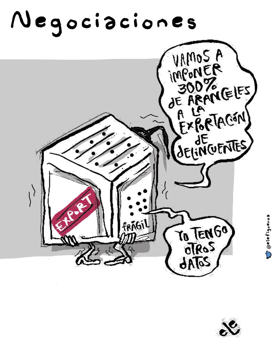 girodetuercamx's tweet photo. Y una vez más todo estará #BajoControl gracias a las #Negociaciones 

Cartón de  @elefigueroa https://t.co/yr0oCCRx1I