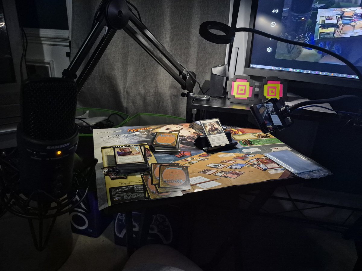 DeliriousDav3's tweet photo. Must be #delirious going through all these cards. Come hang and enjoy some #MagicTheGathering  artwork and some chill LoFi music. 

https://t.co/23Wv5mxLkN https://t.co/voi2ev2nVV
