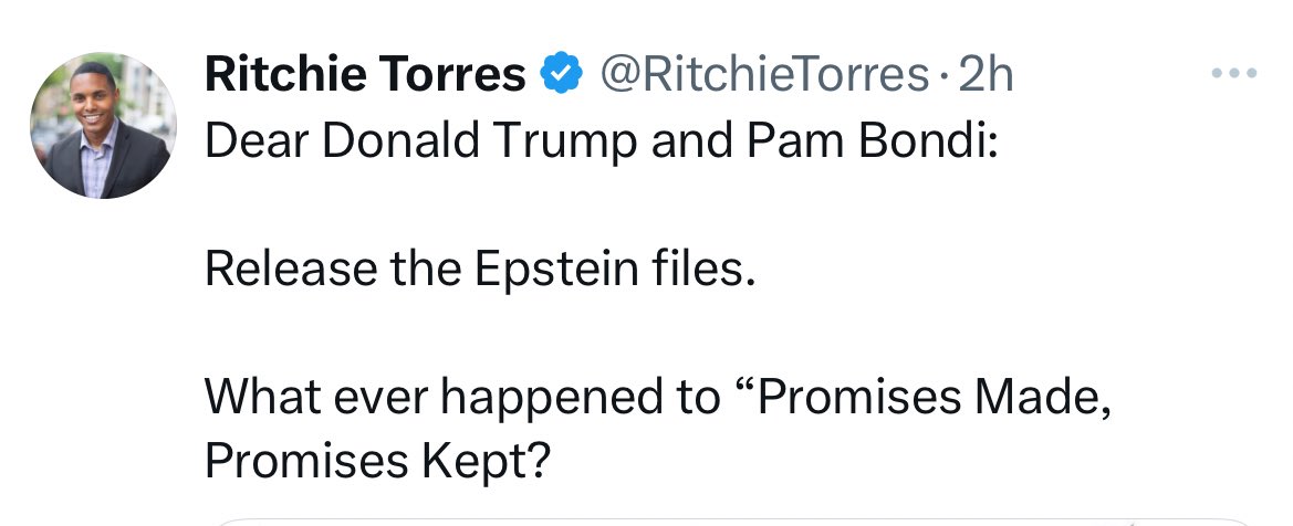 Now he’s calling for them to “release the Epstein files” lmao