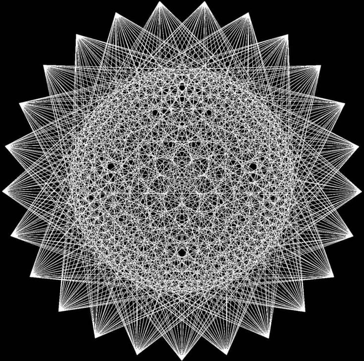 Geometric Tattoo  Pattern on black.

Source : Pinterest.