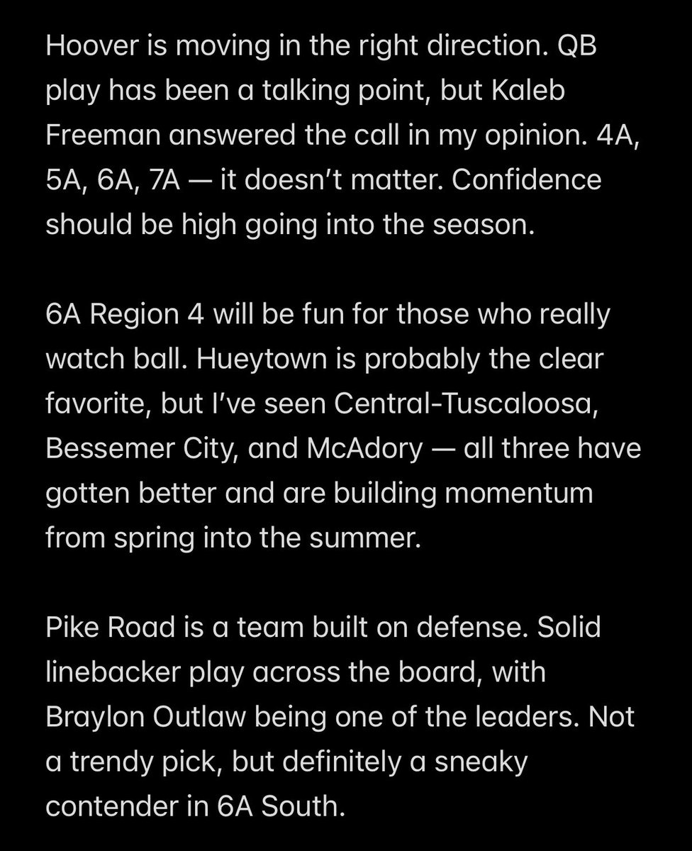 UnLockYourGame (@unlockyourgame) on Twitter photo Hustle Up 7v7 Final Takes ⬇️
<a href="/kalebfreeman_8/">Kaleb “Youngjuice” Freeman</a> ➡️ <a href="/Jpw2026/">Jonah "JP" Winston</a> connection did what it’s supposed to do. Other WRs stepped up big too
6AR4 is something to watch. Thought <a href="/Vj_Slaughter/">Vernon“VJ⭐️”Slaughter</a> did good things for Bessemer though
I won’t sleep on <a href="/pikeroadFB/">Pike Road Football</a> or <a href="/B__Law5/">Braylon Outlaw</a>
Fall ball OTW 🔒 Hustle Up 7v7 Final Takes ⬇️
<a href="/kalebfreeman_8/">Kaleb “Youngjuice” Freeman</a> ➡️ <a href="/Jpw2026/">Jonah "JP" Winston</a> connection did what it’s supposed to do. Other WRs stepped up big too
6AR4 is something to watch. Thought <a href="/Vj_Slaughter/">Vernon“VJ⭐️”Slaughter</a> did good things for Bessemer though
I won’t sleep on <a href="/pikeroadFB/">Pike Road Football</a> or <a href="/B__Law5/">Braylon Outlaw</a>
Fall ball OTW 🔒