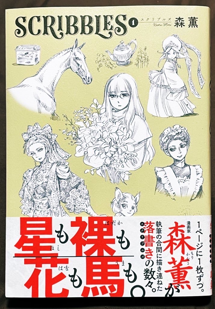 森薫のSCRIBBLESポスター 森薫のSCRIBBLESポスター JAPAN Kaoru Mori