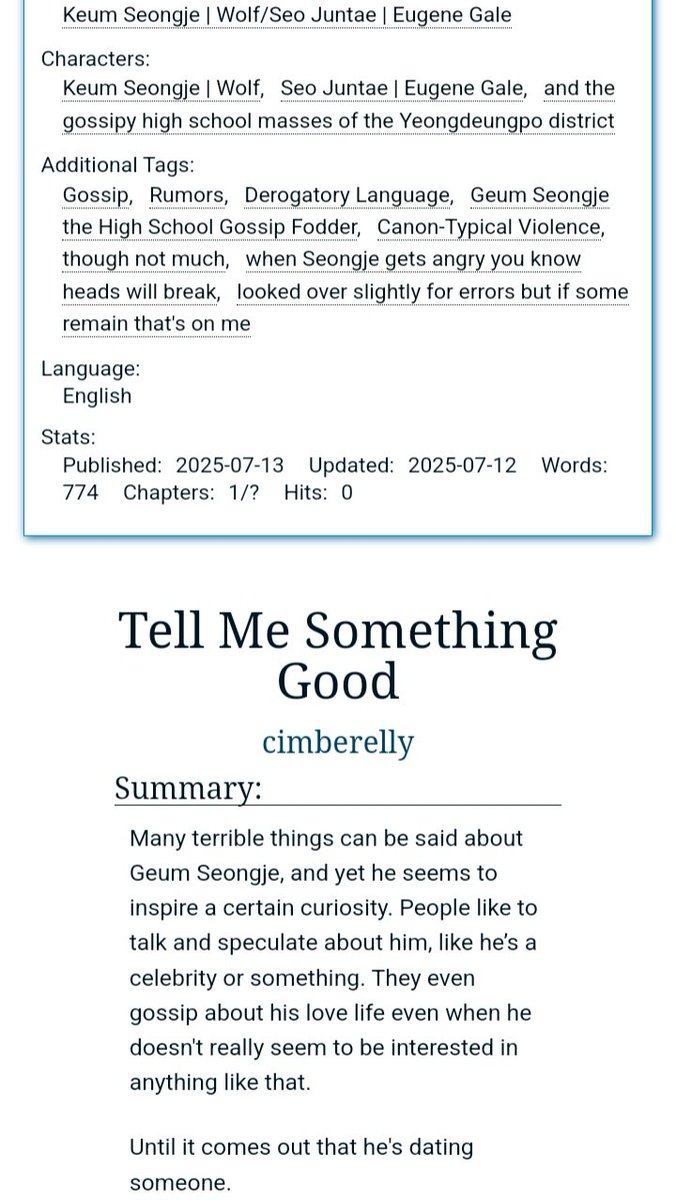 cimberelly's tweet image. Here you go, #seongtae nation. First part! More to come.

archiveofourown.org/works/67444676…