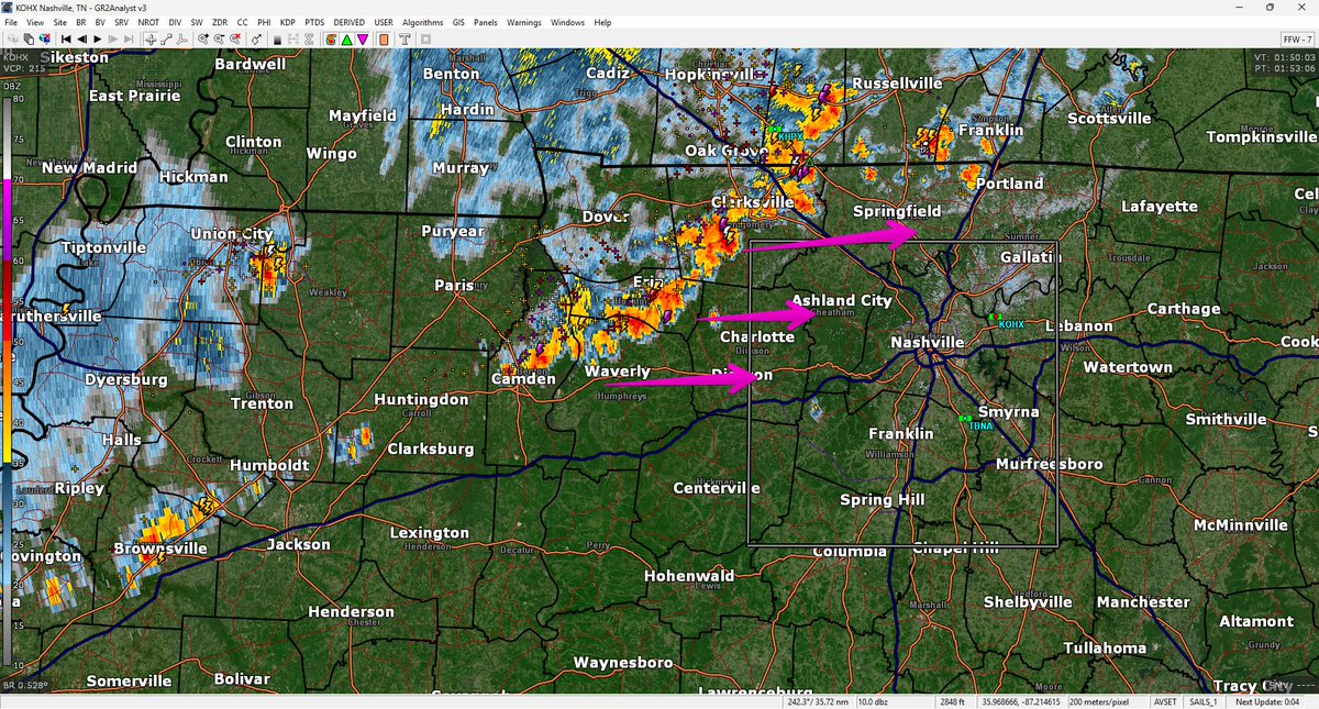 8:56 pm, some outflow boundary induced storms are headed our way.....mainly north of I-40. These are non-severe. If they make it here, some downpours and lightning.