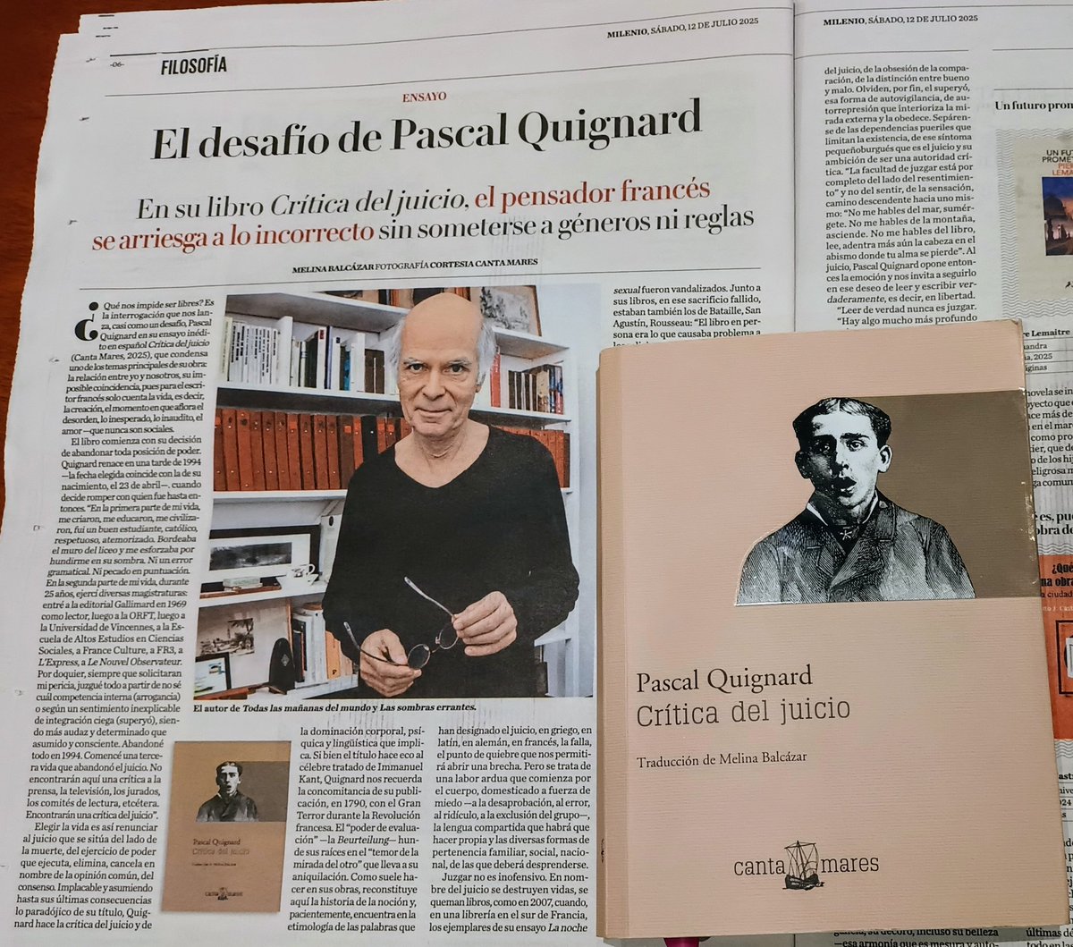 Armando Glez.Torres (@sobreperdonar) on Twitter photo Una invitación a la escritura de Pascal Quignard de Melina Balcázar en <a href="/SCLaberinto/">Laberinto - MILENIO</a>. Una invitación a la escritura de Pascal Quignard de Melina Balcázar en <a href="/SCLaberinto/">Laberinto - MILENIO</a>.