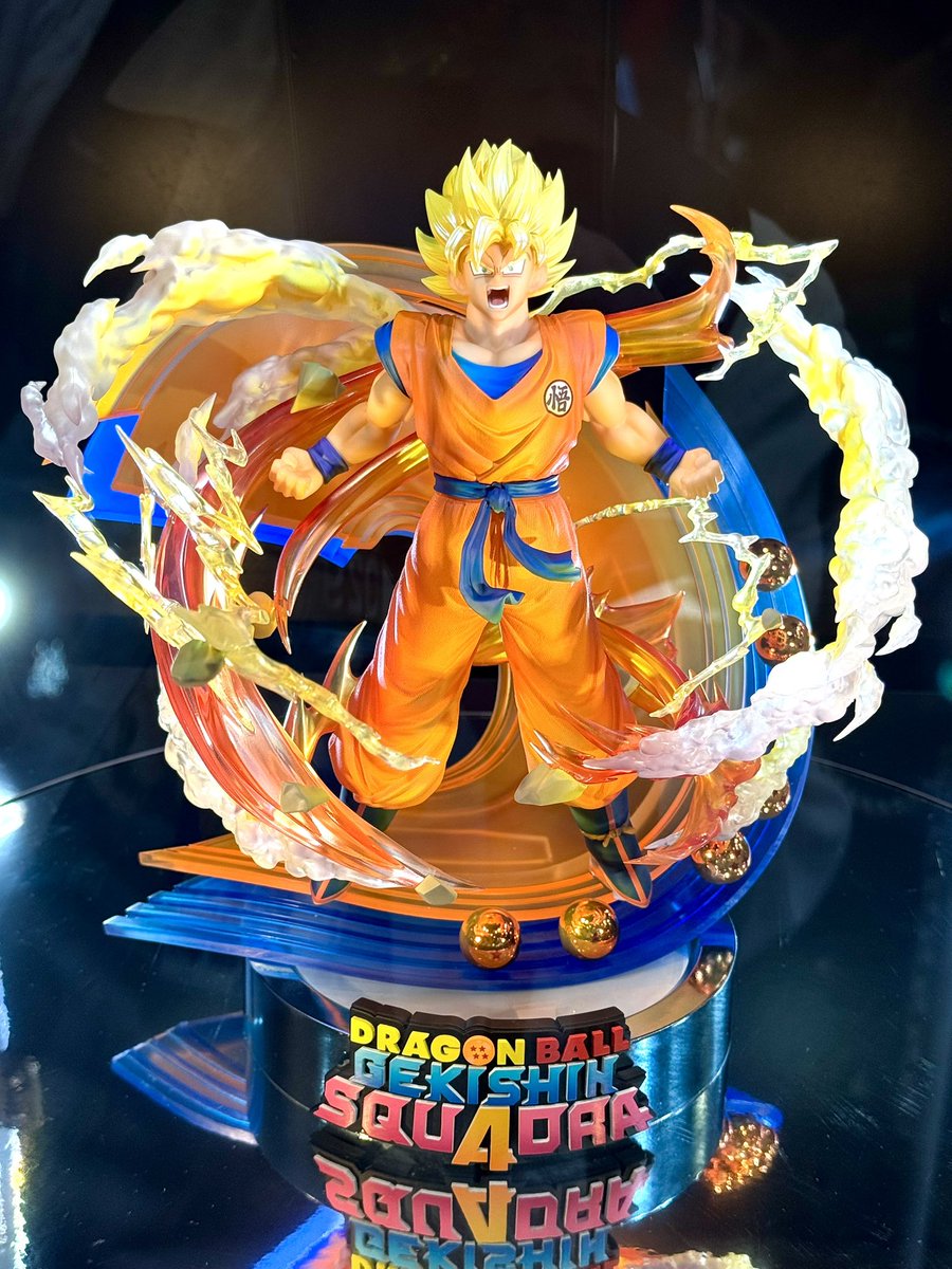 ドラゴンボール ゲキシン スクアドラブース 悟空フィギュアが展示中