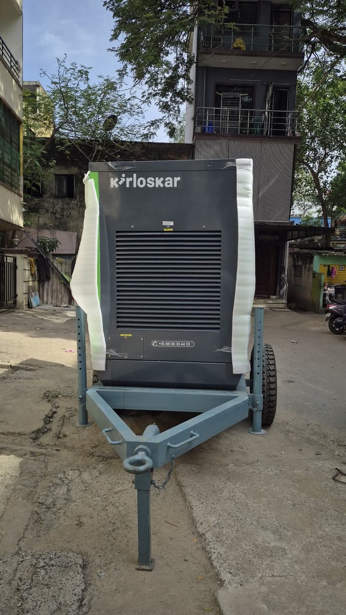 maxpowerservice's tweet image. ✅ Successful Commissioning Update!

Sucessful commissioning of 58.5kVA Kirloskar CPCB IV+ Diesel Generator Set with MS Trolley Mounted Solution at Nungambakkam, Chennai.

For more details, visit 🌐 maxpowerservices.com
📞 Call us: 9382836363

##DieselGenerator #KirloskarDG