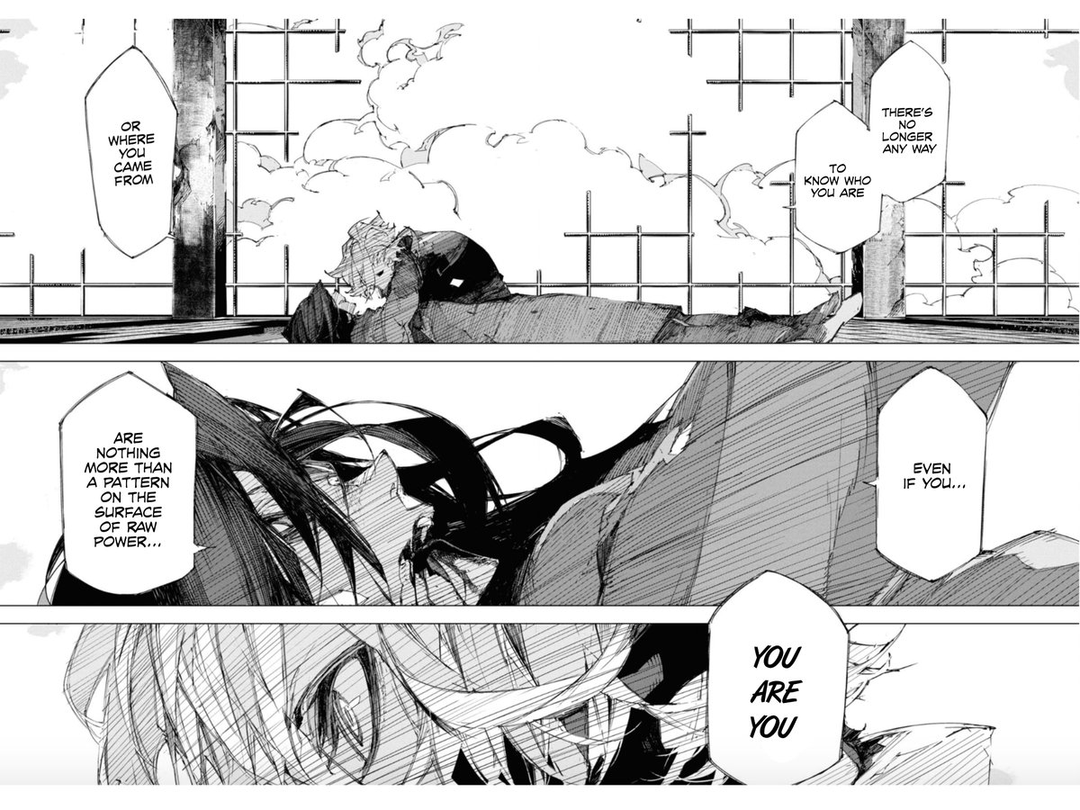 MiniMafioso's tweet photo. I still can't get over how Hoshikawa managed to make Chuuya even *more* tragic with his good bye scene with Rimbaud, how it impacted him, and showing how very clearly traumatized Chuuya is from being experimented on

He's so good at hiding his pain but it's still there... https://t.co/3Grv1npH5n