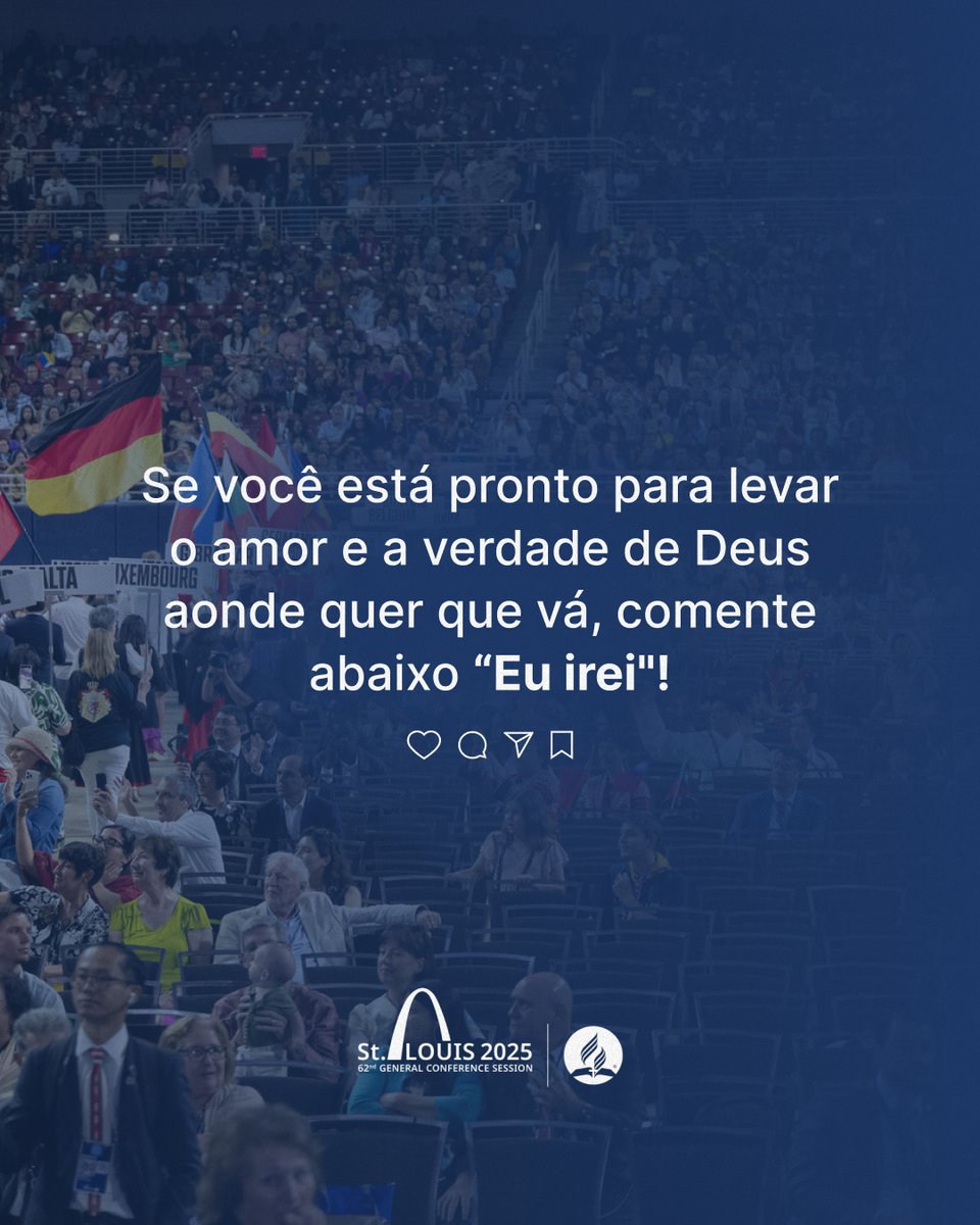 De St. Louis para o Mundo!
Destaques do Último Dia da Sessão da Associação Geral 2025!

Se você está pronto para levar o amor e a verdade de Deus aonde quer que vá, comente abaixo “Eu irei"! 
#GCS25