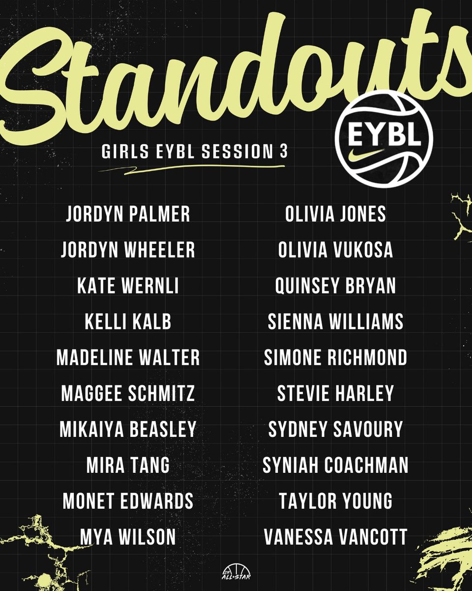Standouts from <a href="/NikeGirlsEYBL/">Nike Girls EYBL</a> Session 3‼️

<a href="/aaliahh_3/">Aaliah Spaight</a> <a href="/AbigailNet12/">Abigail Netherton</a> <a href="/hard2guard4real/">Abrielle Pavia</a> <a href="/amayabuckets/">Amaya Manuel</a> <a href="/Amelia_E_Mills/">Amelia Mills</a> <a href="/antil_s04/">antil snoddy</a> <a href="/AshlynKoupal/">Ashlyn Koupal</a> <a href="/AvaLamonica0/">Ava Lamonica</a> <a href="/AvaMiles2026/">Ava Miles</a> <a href="/averie_lower/">Averie Lower</a> <a href="/BrooklynnHaywo1/">Brooklynn Haywood</a> <a href="/2027_Carly11/">Carly Bass</a> <a href="/chasthegoat08/">Chasity Rice</a> <a href="/HarlemS56704/">Harlem Simpson</a> <a href="/haylenayers/">Haylen Ayers</a> <a href="/isabellasanghaa/">Isabella Sangha</a>