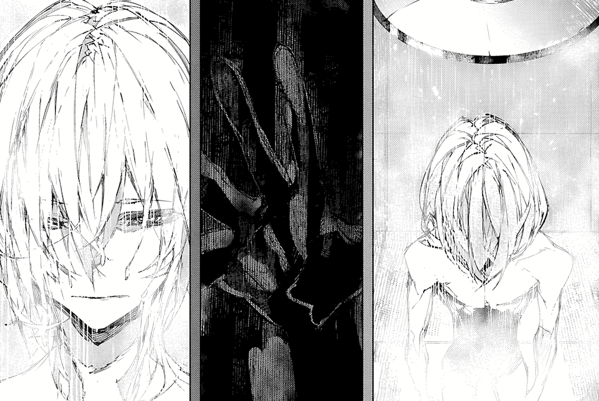 MiniMafioso's tweet photo. I still can't get over how Hoshikawa managed to make Chuuya even *more* tragic with his good bye scene with Rimbaud, how it impacted him, and showing how very clearly traumatized Chuuya is from being experimented on

He's so good at hiding his pain but it's still there... https://t.co/3Grv1npH5n