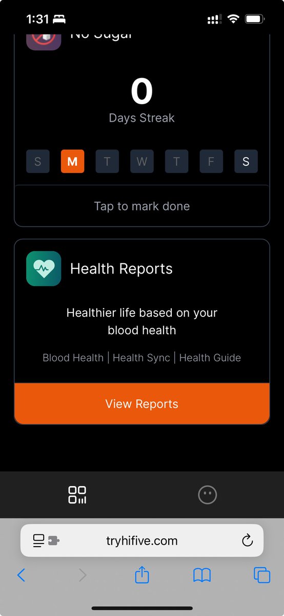 onerinas's tweet photo. ✅ Shipped in @tryhifive: Health Reports

I can now upload blood reports and track blood markers like Vitamin D, Blood Sugar, and more https://t.co/G7HBnSWVvH