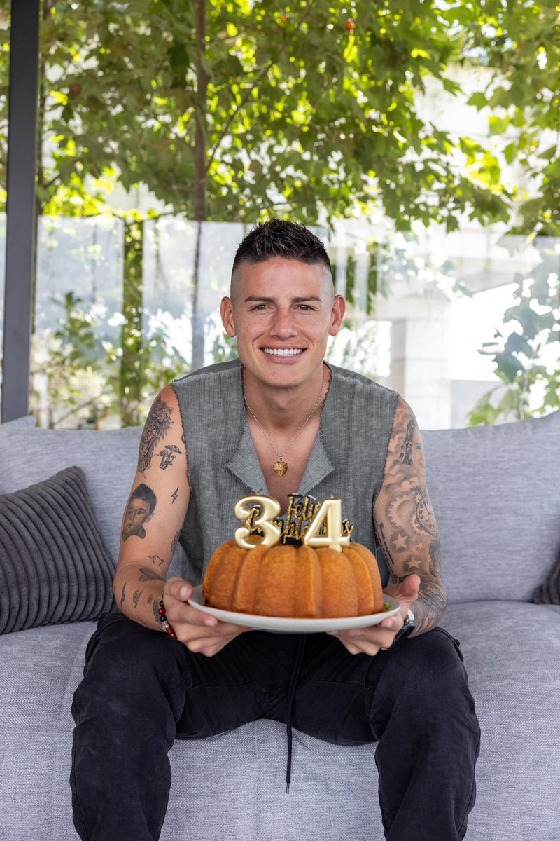 jamesdrodriguez's tweet image. 34 🎂 Gracias por sus mensajes y buena energía.