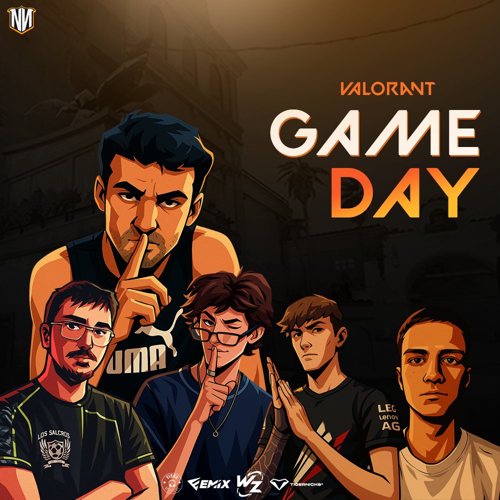 #VALORANT | ¡𝐆𝐀𝐌𝐄𝐃𝐀𝐘!

🏆 | <a href="/Minotaurs_Rage/">Minotaur's Rage</a>
🆚 | <a href="/Monta_Club/">Monta Club</a> 
⏰ | 18:00h
📺 | twitch/ericleanez

🥷 𝐑𝐎𝐒𝐓𝐄𝐑
<a href="/Porat__/">NN Porat</a>
<a href="/bowxcoffee/">Bow</a>
<a href="/M1guel1t0o/">Miguel</a>
<a href="/Kovi1311/">Kovi</a> 
@Joselyky_11 (S)
 
💼 <a href="/EricLeanez/">Eric</a>

 #GoNN 🧡 · #NNvalorant