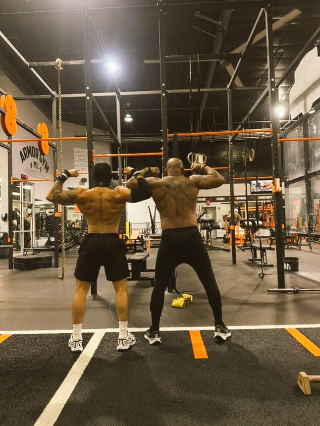 barrylinson34's tweet image. With my Nephew gettin theses calisthenics in hes 25 and im 55 let em cook!