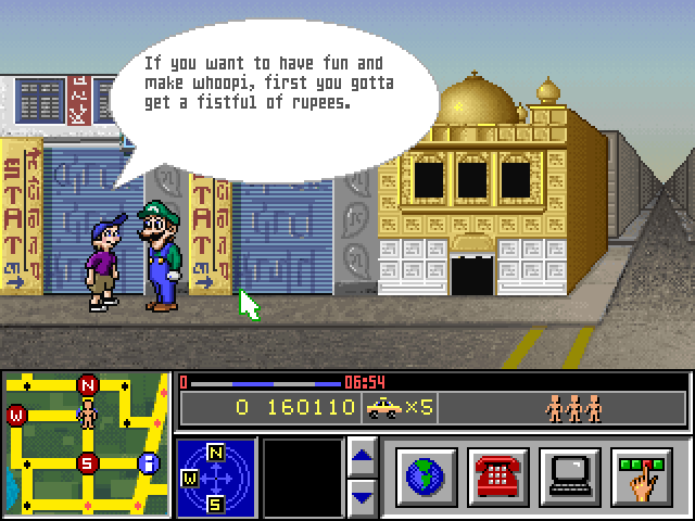JimmyDPooper's tweet image. Why is pre-teen Shesez in Mario Is Missing? Also... did the phrase "make whoopi" just mean something very different back in 1993?