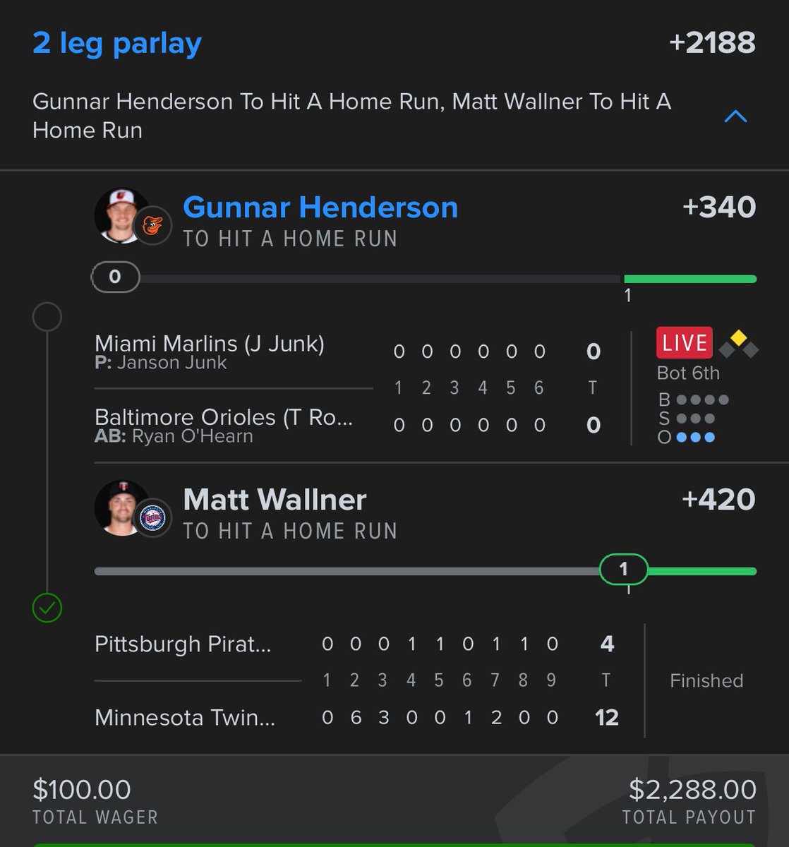 JuiceBoxBets's tweet image. If Gunnar can come through for us, I’ll 
do another $25 giveaway to 4 of you who RT. Must have post noti on. 

And $100 to 2 of you in the discord. Good vibes 🍀