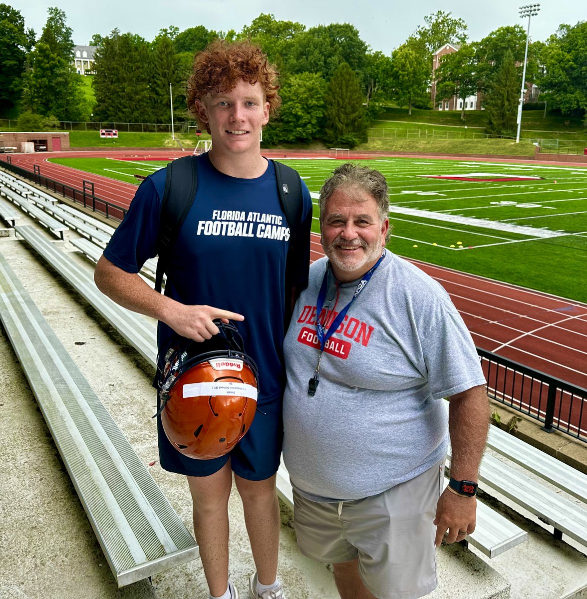 CharlieSmithQB's tweet photo. Great visit to @DenisonU and an awesome day of football at @DUFootball! Thank you @coachhatem, @Moses_Adam_86, @coachjo51, @coachbutler1960 and  @keye_38 for everything. Denison is a beautiful high-academic school with incredible facilities. Cannot wait to get back to see a home game this fall. As Coach Hatem told us all to do, now back to Florida to have a huge senior season with my @BenjaminBucsFB teammates and coaches!

@BenjaminBucs @TBSAthletics1 @JBelserROI @Tsaun073 @CoachWill_i_am @CoachBSaun @AnthonyRooney87 @EraPrep @najitobias @CP_Photo2004 @ESPNTop63 @pbphighschools @FlaHSFootball
