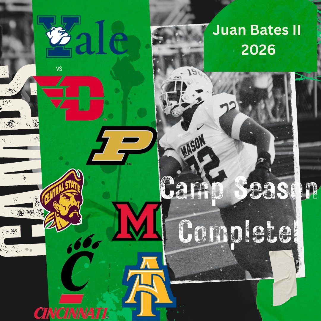 JuanBatesII's tweet image. Had a Great Camp Season! Highlights coming soon. Thank you to all the coaches and staff who helped me get ready for My Senior Season.! @CoachJanecek @CoachCoard @CoachBrown_DL @TDAndrews4 @CoachJakeTrump @CoachJamesLee @TheGuruStew @yalefootball @DaytonFootball @BoilerFootball…