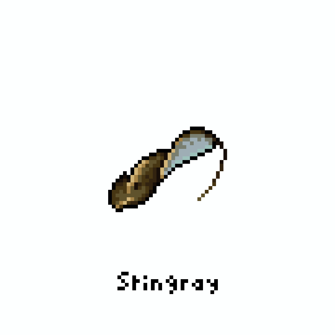 yofca13's tweet image. Stingray / アカエイ

#pixelart #illustration #ドット絵