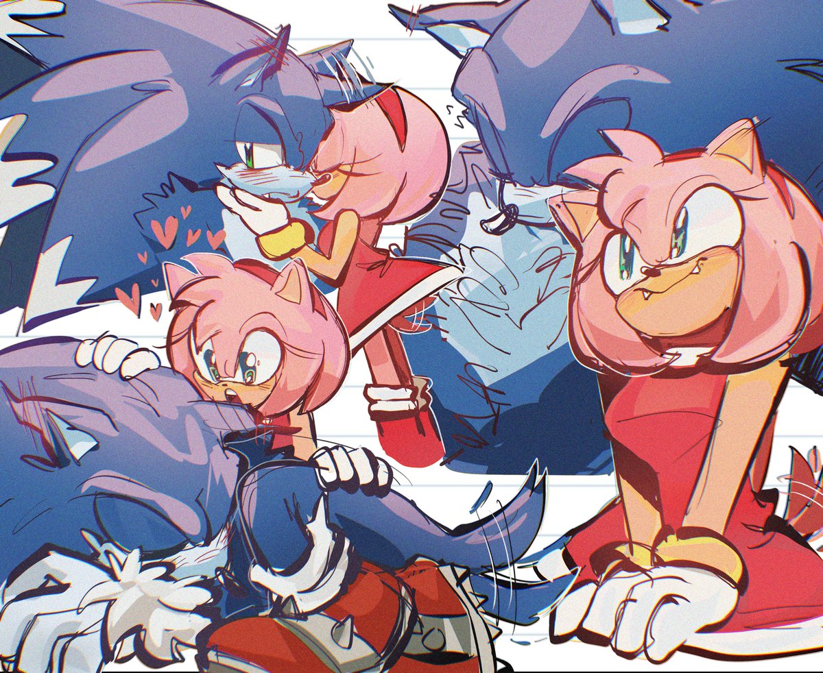 Five year old me would be so proud LMAOO #SonicTheHedgehog #amyrose #SonAmy