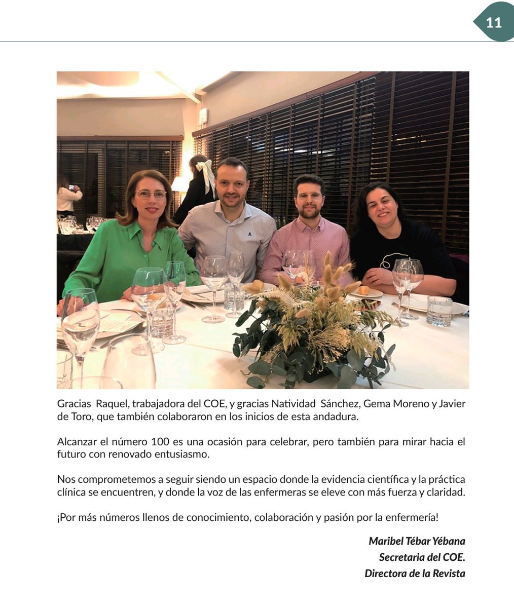 masaezmartinez's tweet photo. N° 100 revista 🗞@COEAlbacete 
Gracias @maribelteye1 por tus palabras 🥰 y por ser la mejor jefa posible 😉
A @qcyllan
@JulianPerez_ por su eterna sonrisa y por dejarme poner un granito de arena en la ventana por la que ver a la Enfermería de AB
Enlace👇 https://t.co/ERtd9043LA https://t.co/sFnusXM8p8