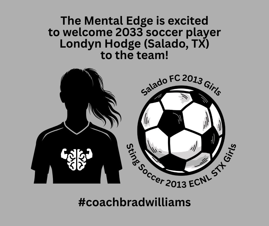 Brad Williams, M.S. (@mentaledgetx) on Twitter photo ⚽💪🏻🧠💯 Looking forward to working with you, Londyn!
.
<a href="/sting_austin/">Sting Austin</a>
.
⬇️⬇️⬇️
#mentaledgetx
#coachbradwilliams
#buildingchampions
#EliteMindset
#gamedayfocus
#AthleteResilience ⚽💪🏻🧠💯 Looking forward to working with you, Londyn!
.
<a href="/sting_austin/">Sting Austin</a>
.
⬇️⬇️⬇️
#mentaledgetx
#coachbradwilliams
#buildingchampions
#EliteMindset
#gamedayfocus
#AthleteResilience