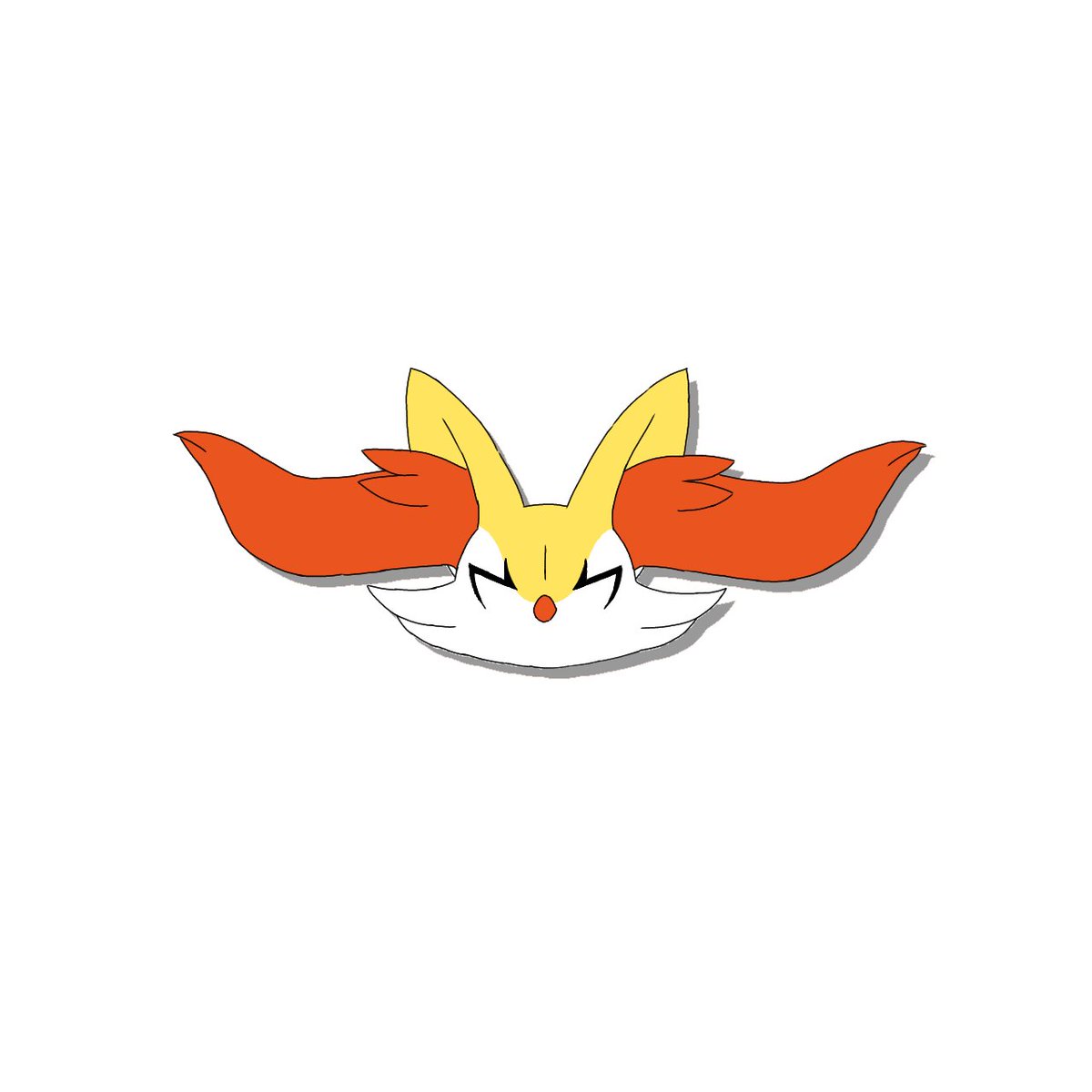 Algo simple, pero creo que asi se vería el icono de braixen si estuviera en smash ultimate ✨️🛐