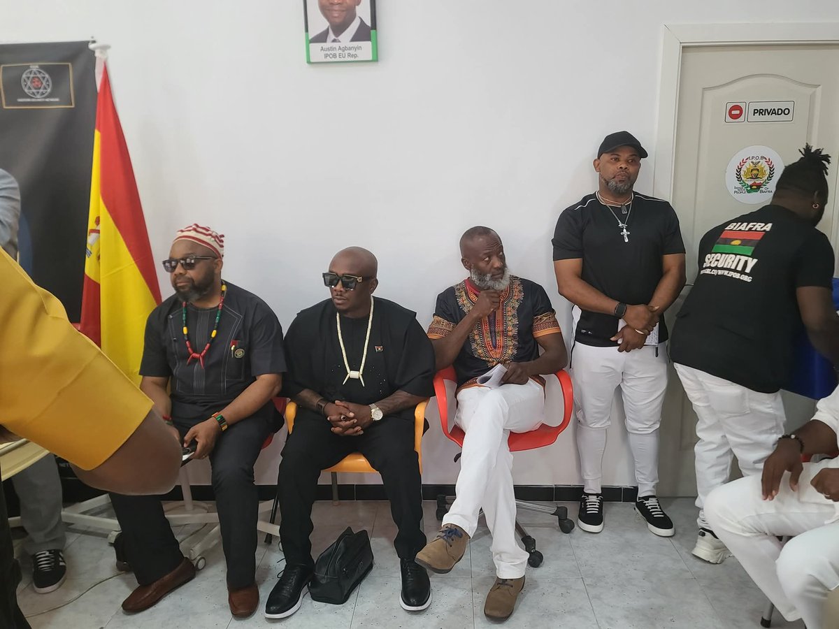 DOS Press Secretary (@real_dos_press) on Twitter photo A cross section of Biafrans at the opening of IPOB liaison Office Malaga Spain earlier today 12-07-2025.
<a href="/cedoziemm/">Chika Edoziem</a>
<a href="/real_IpobDOS/">Directorate Of State (DOS)</a>
<a href="/ChinasaNworu/">Chinasa Nworu</a>
<a href="/TheAfricaReport/">The Africa Report</a>
<a href="/ARISEtv/">ARISE NEWS</a>
#BiafraReferendumNow
#BiafraExitNow A cross section of Biafrans at the opening of IPOB liaison Office Malaga Spain earlier today 12-07-2025.
<a href="/cedoziemm/">Chika Edoziem</a>
<a href="/real_IpobDOS/">Directorate Of State (DOS)</a>
<a href="/ChinasaNworu/">Chinasa Nworu</a>
<a href="/TheAfricaReport/">The Africa Report</a>
<a href="/ARISEtv/">ARISE NEWS</a>
#BiafraReferendumNow
#BiafraExitNow