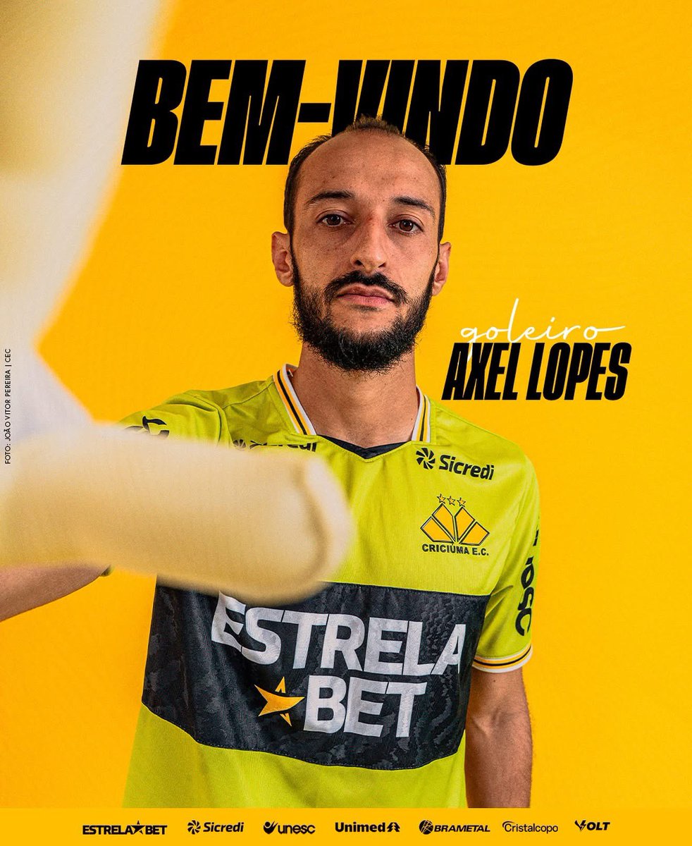 𝑨𝒙𝒆𝒍 𝑳𝒐𝒑𝒆𝒔 é 𝒐 𝒏𝒐𝒗𝒐 𝒈𝒐𝒍𝒆𝒊𝒓𝒐 𝒅𝒐 𝑻𝒊𝒈𝒓𝒆!

Ele já treina com o elenco no CT Antenor Angeloni para a disputa da Série B do Brasileiro e Copa Santa Catarina.

#CriciúmaEC