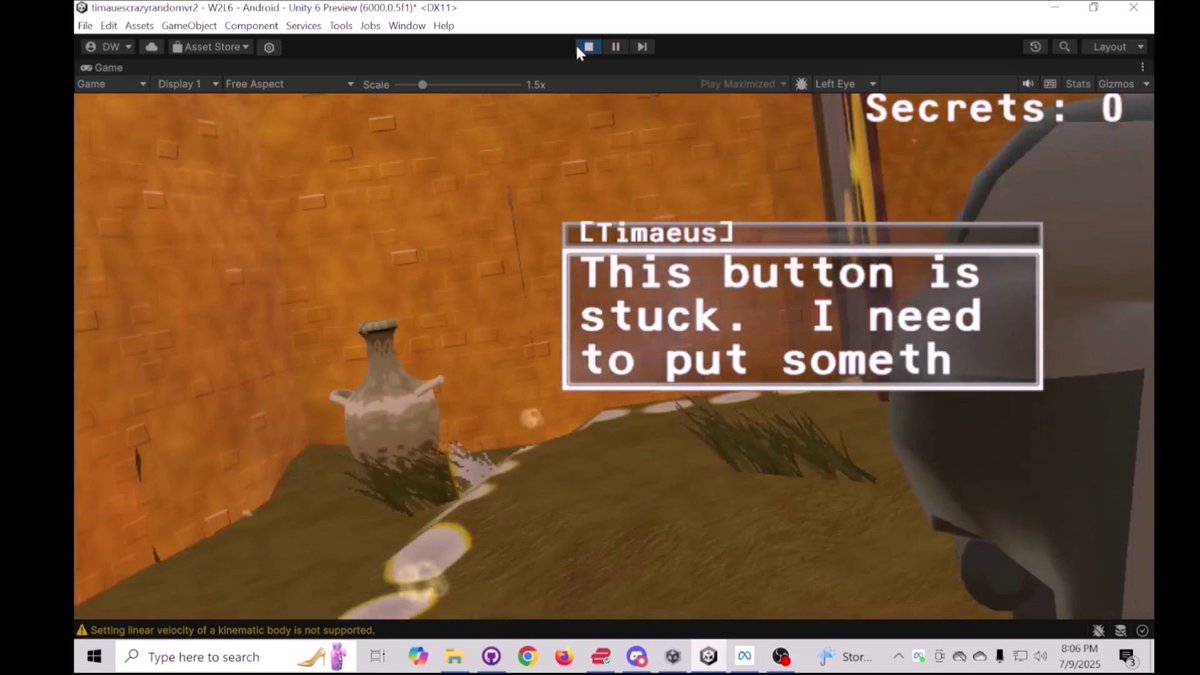 davididev's tweet image. Happy #ScreenshotSaturday my fellow #indiedevs.  Tim&apos;s #VR game (which is #madeinunity ) is almost done.  I also worked a small bit on the textbook #indiedev #gamedev 
youtube.com/watch?v=4BXeSv…