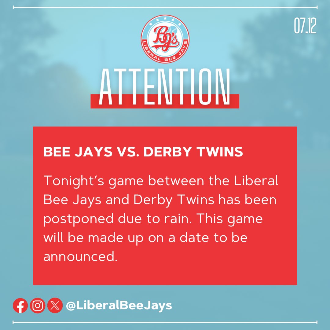 LiberalBeeJays's tweet image. Tonight’s game has been postponed. We intend to have updated information about making it up tomorrow.