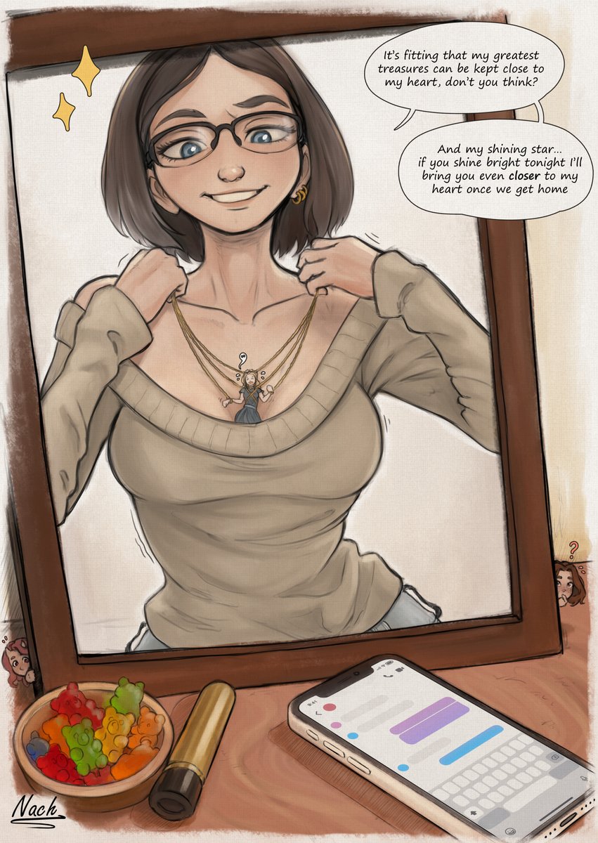 Kat just made to herself a new necklace! ^^

What do you think? :3

#sizetwittter