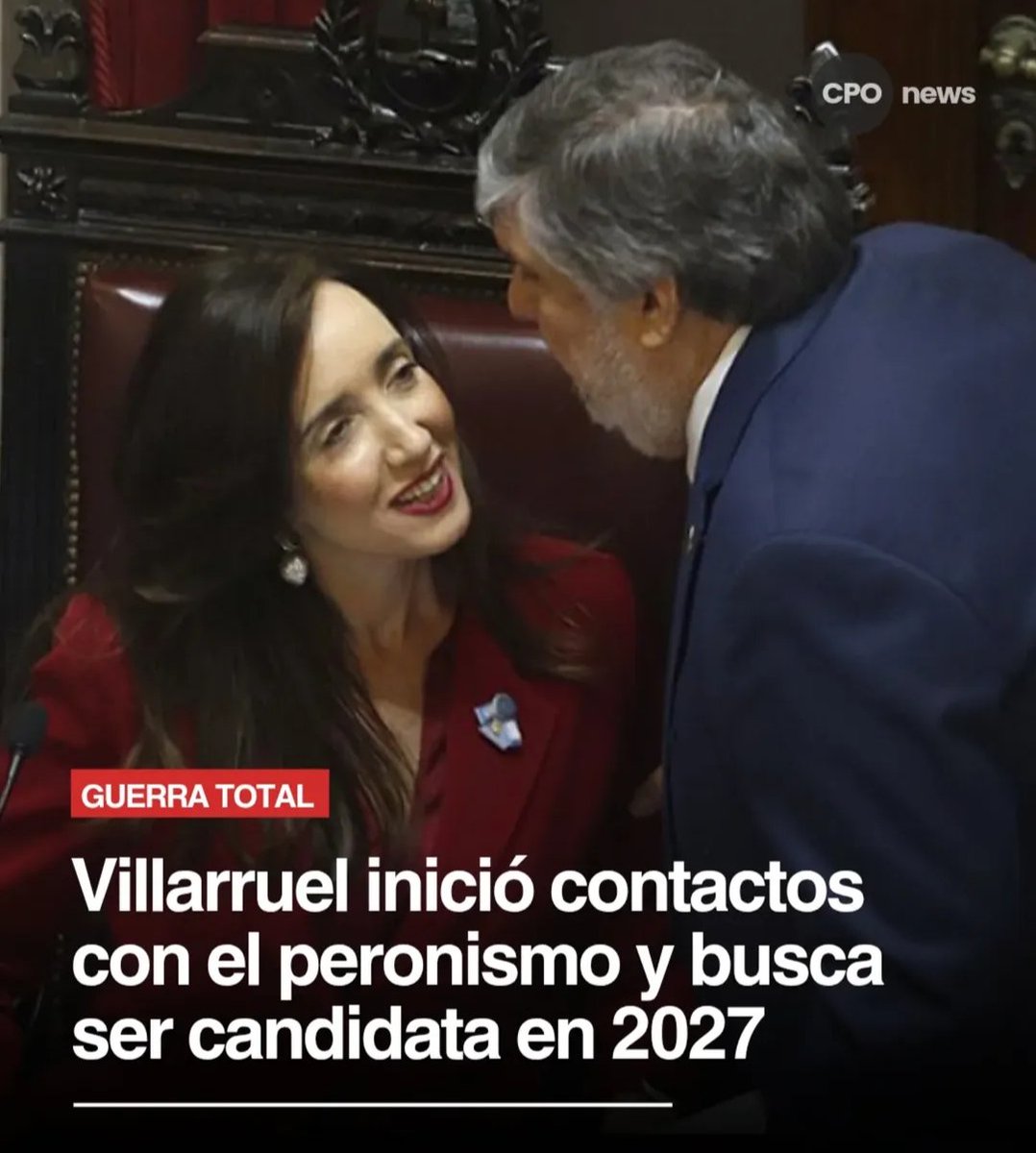 💣BOMBA💣 
Villarruel quiere ser candidata del peronismo. Morenistas festejan en el obelisco.