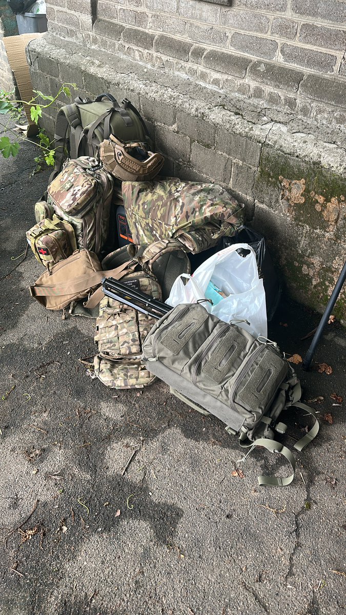 This photo is my reality — a mountain of gear.
Medical supplies. Camera bags. A Bluetti power station. My body armor.

When I say I’m a medic and the PR manager for my battalion, it means I don’t get to choose just one job.

I’m checking blood pressure one minute, setting up a