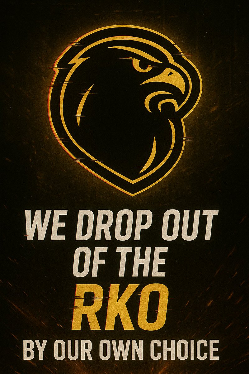 We drop out by our own choice. 
Statement inc.