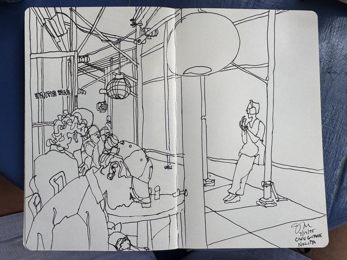 justinmmelillo's tweet image. New cafe drawing in NYC today! What do you think?