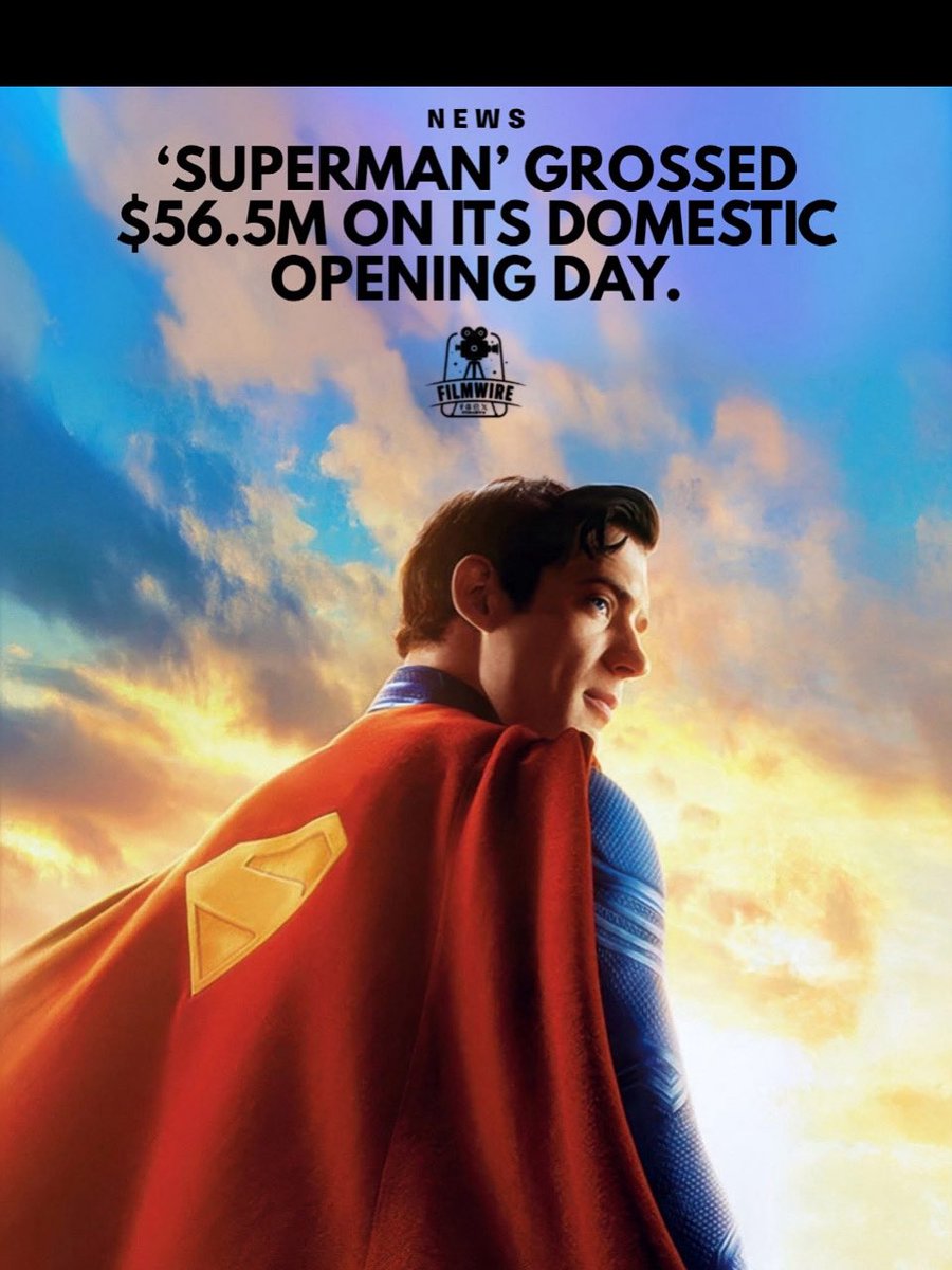 421Movie421a's tweet photo. • Second-biggest opening day of 2025 #Superman
Superman 2025
©️Copyright WarnerBros Studios 
#supermanlegacy #davidcorenswet #rachelbrosnahan #seanrice47 #moviezone421 https://t.co/MsSskBxccE