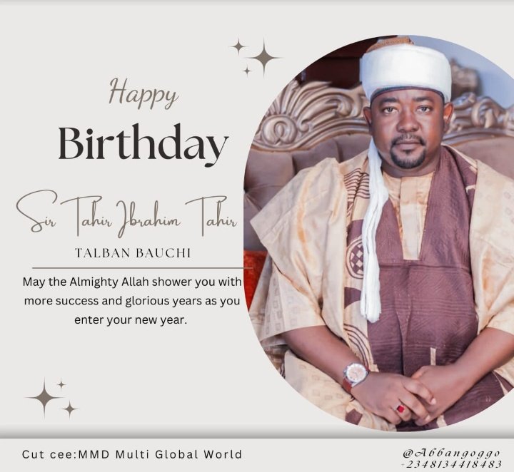 HBD Sir at 48 
<a href="/TahirTalba/">Talba na Kashim</a>