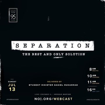 WDMuhammad91's tweet image. ▪︎SEPARTION THE BEST AND ONLY SOLUTION▪︎
💫Delivered By Student Minister Daniel Muhammad