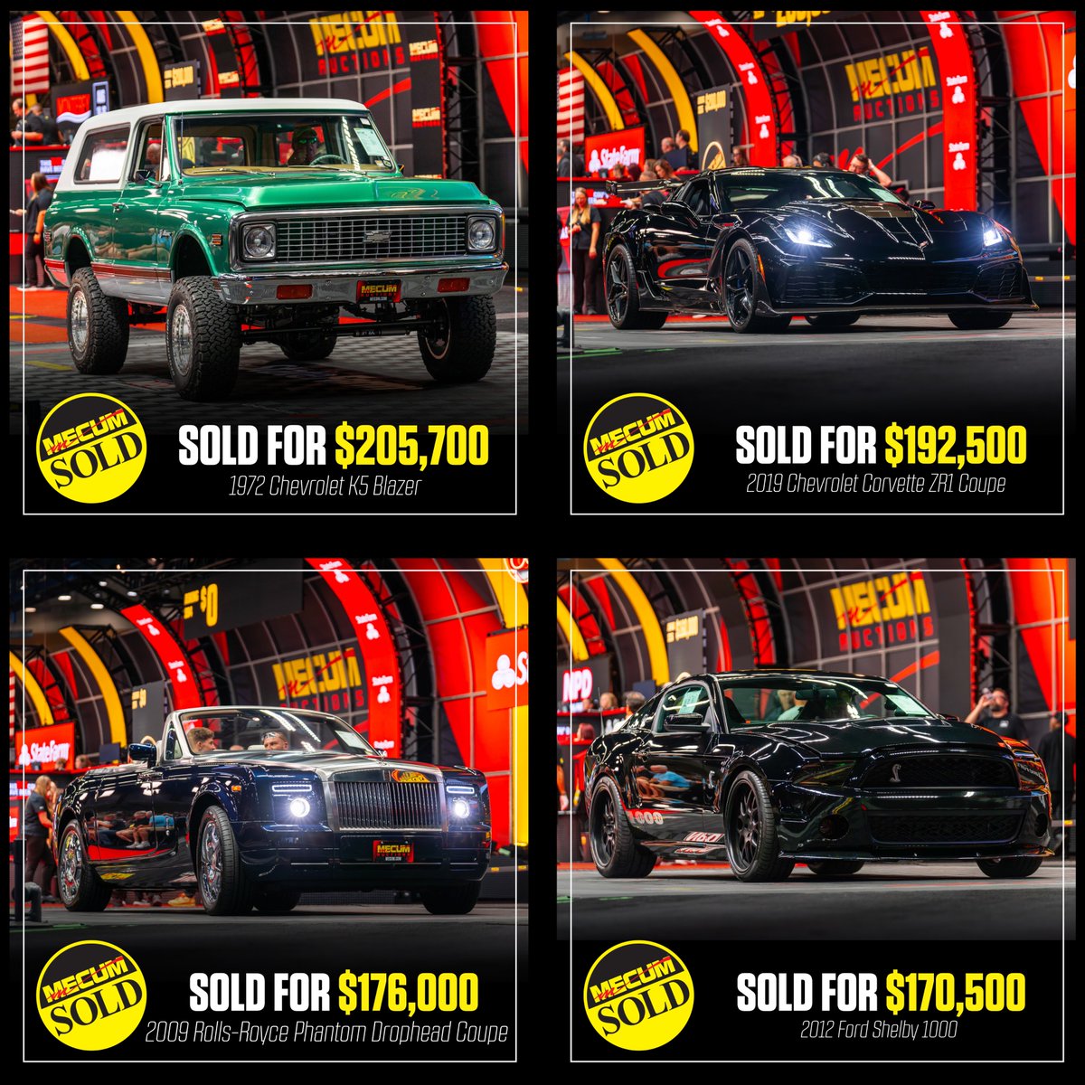 That’s a wrap on the Summer Special! Day 4️⃣ brought the heat 🔥 check out some of the top sales!

See the today's full results here: shorturl.at/rCwvg

#MecumSummerSpecial #MecumAuctions #Mecum #WhereTheCarsAre