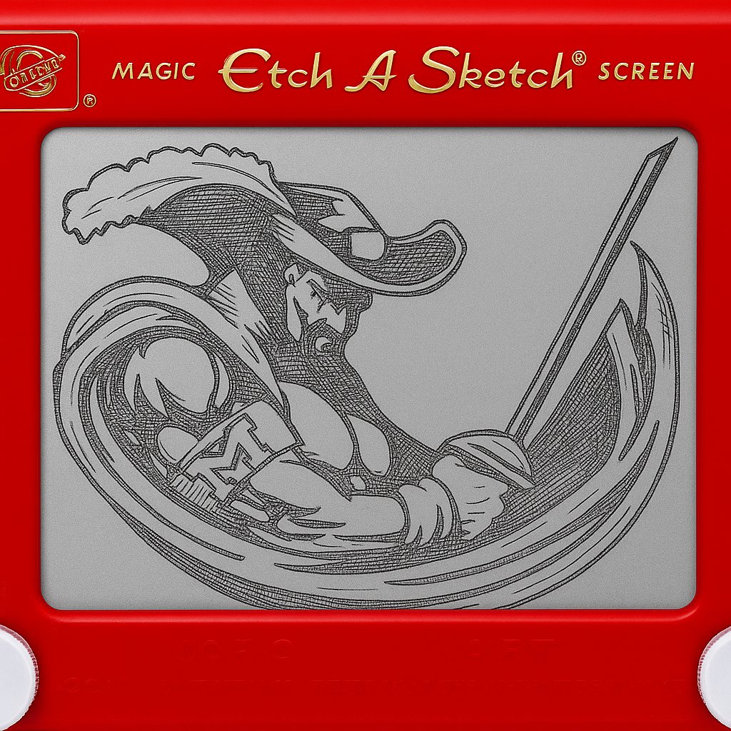 STMCavaliers's tweet photo. Ever imagined what our Cavalier logo would look like on an Etch A Sketch? 🎨✨

Wonder no more—check it out! Happy National Etch A Sketch Day 😀 

#STM #Cavaliers #EtchASketchDay #CavalierCreativity https://t.co/4JI0DhQJ2Z