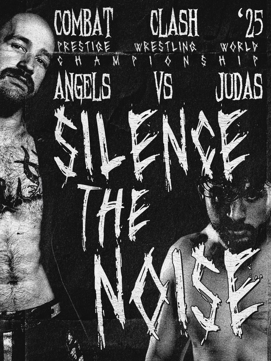 Prestige Wrestling (@wrestleprestige) on Twitter photo The biggest main event in Prestige Wrestling history.
<a href="/thejudasicarus/">Judas Icarus</a> vs <a href="/Alan_V_Angels/">Alan Angels</a> in a steel cage match at #CombatClash!
Will the noise finally be silenced?
Watch live on YouTube tomorrow night at 7 PM pacific. The biggest main event in Prestige Wrestling history.
<a href="/thejudasicarus/">Judas Icarus</a> vs <a href="/Alan_V_Angels/">Alan Angels</a> in a steel cage match at #CombatClash!
Will the noise finally be silenced?
Watch live on YouTube tomorrow night at 7 PM pacific.